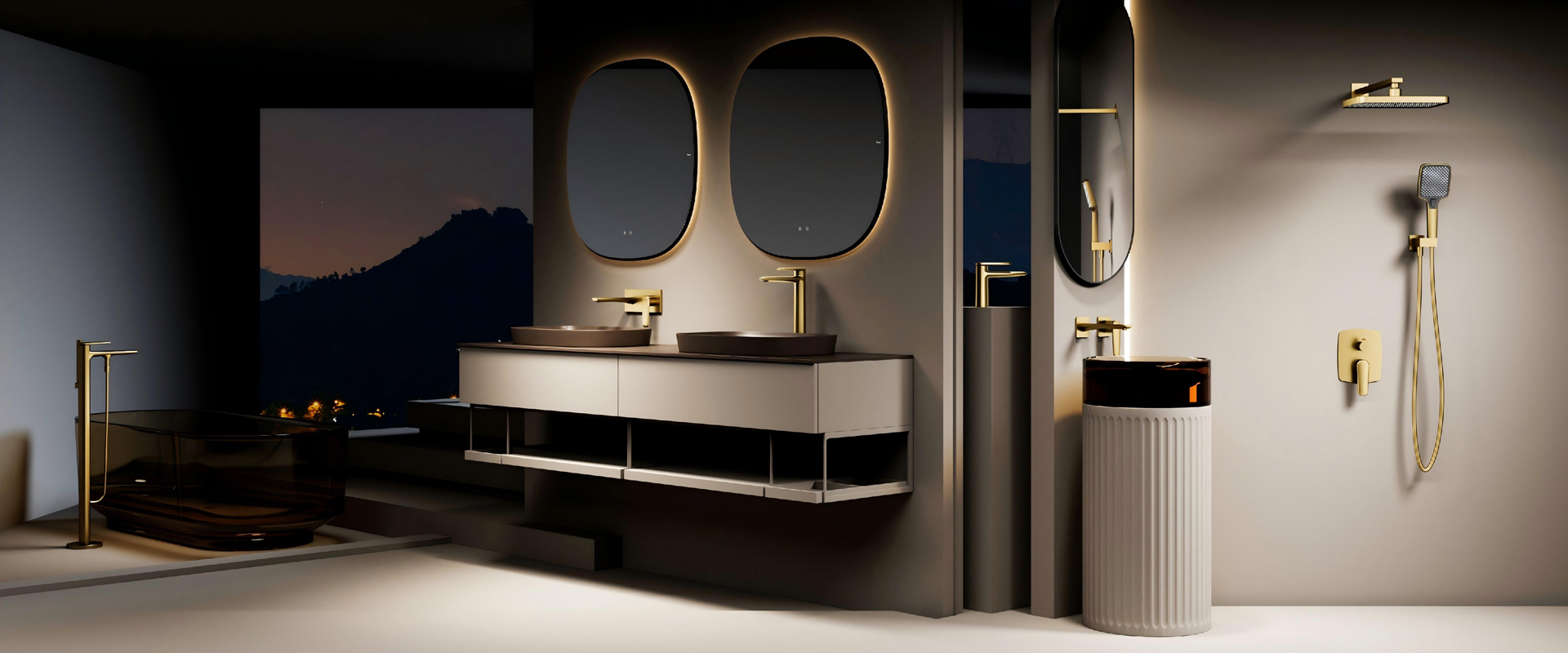  Okasa Badezimmer, Luxus Badezimmer, modernes Badezimmer, Premium Badezimmer, Badezimmer Interieur, Badezimmer Eitelkeit, Badehahn, Hotelbad, Villa Badezimmer, Badezimmer Sanit&auml;rware, Badezimmer Renovierung